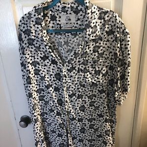 Quicksilver Long Button Down Shirt.